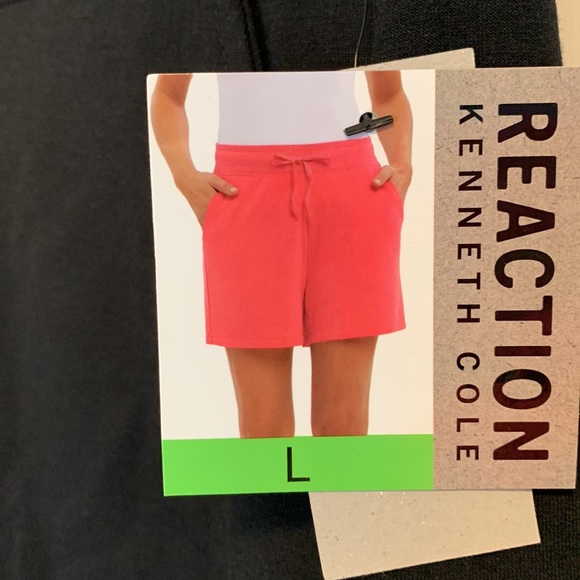 New with Tags Kenneth Cole Reaction Black Drawstring Shorts with Pockets Large - Picture 4 of 6